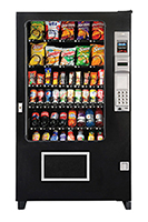 AMS combo snack and drink vending machine with cashless reader